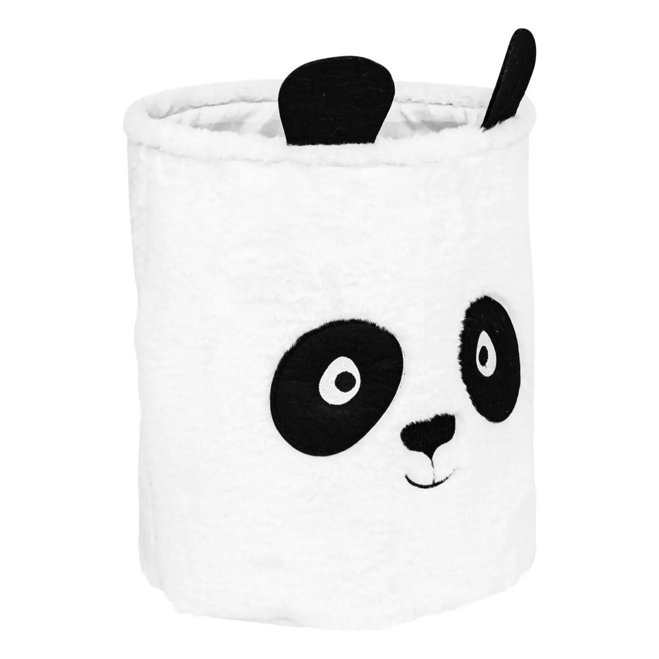 Bac à jouets panda "Andy" noir & blanc D35x40cm