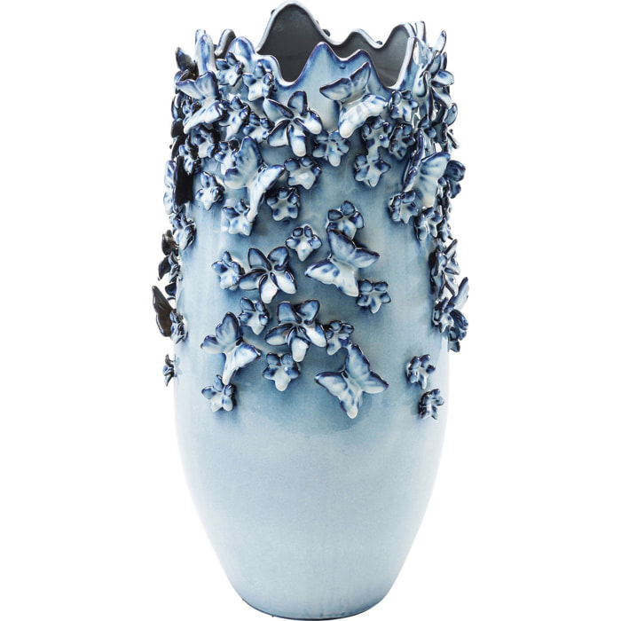 Vase papillons bleu clair 50cm Kare Design