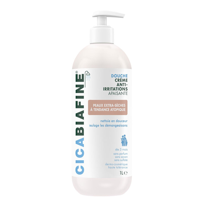 Douche crème - Crème Douche anti-Irritations hydratante 1L