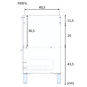 Mueble baño luis 1p1c 80cm gris ceniza con espejo, sin lavabo