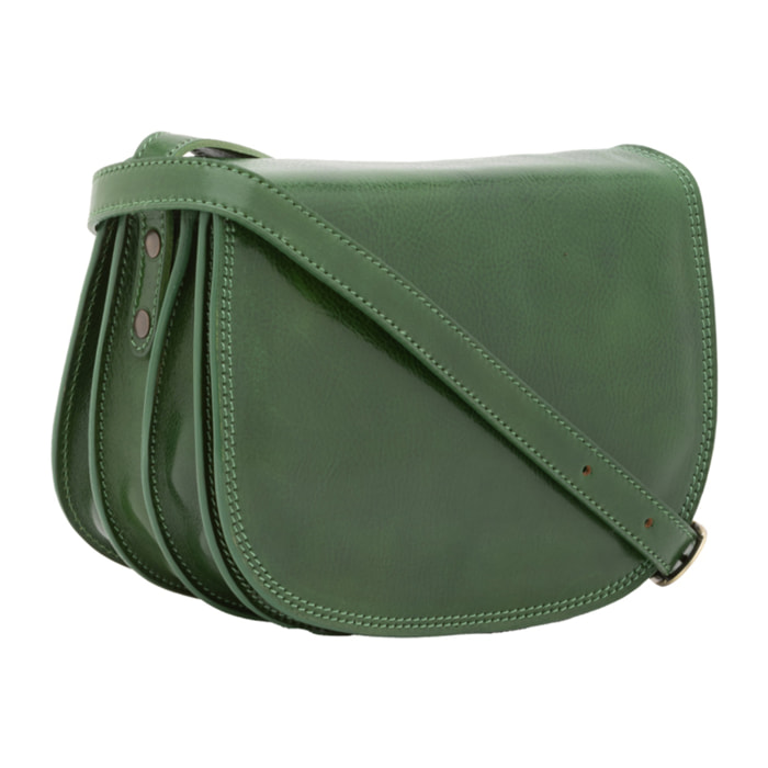 Borsa a tracolla  da donna In Vera pelle Made in Italy 24x17x11 cm