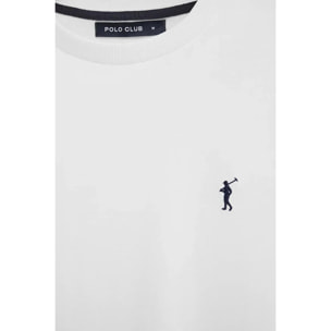 Pack uomo con tre magliette a maniche corte in nero, blu denim e bianco con ricamo Rigby Go