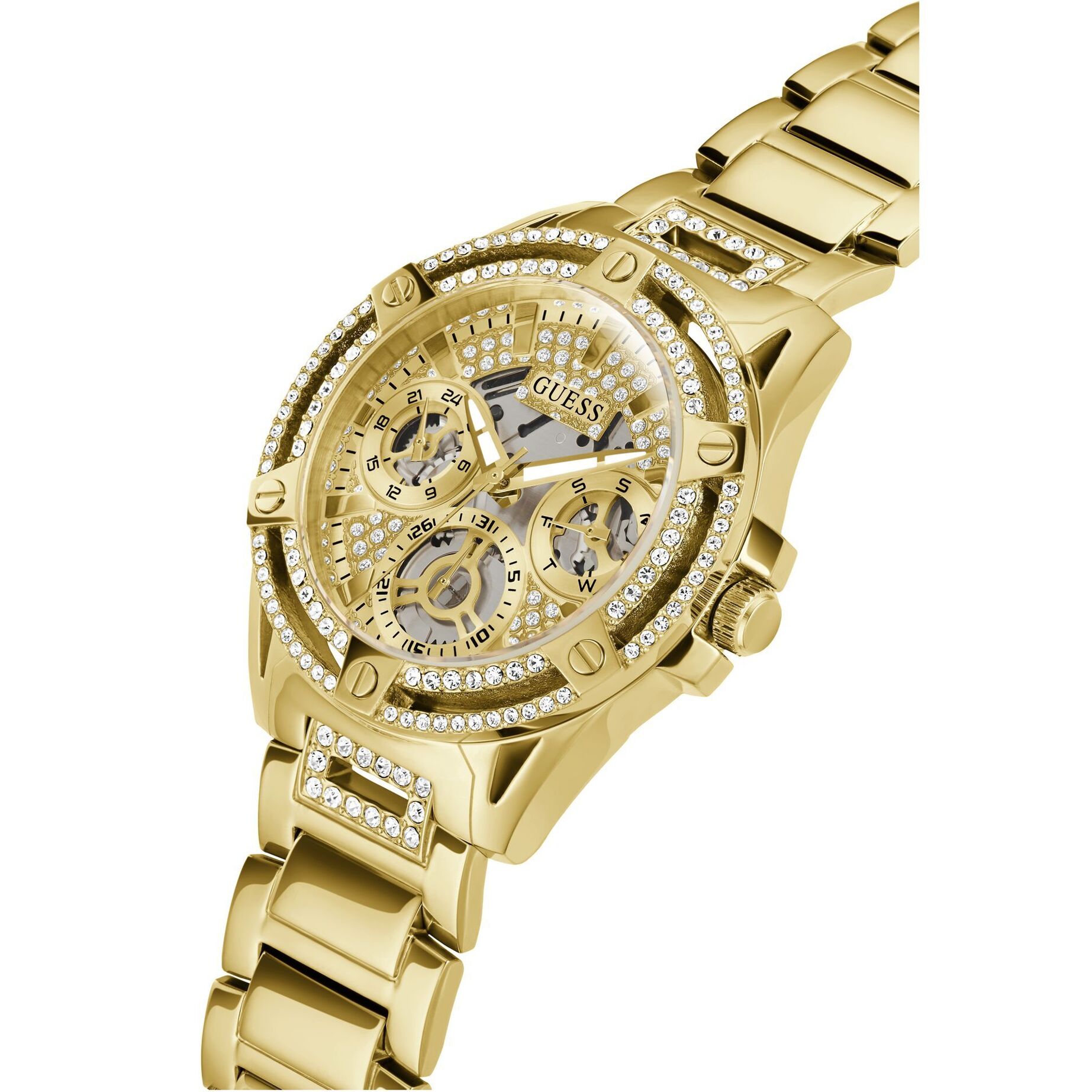 Guess Orologio Analogico Al Quarzo Gt Queen