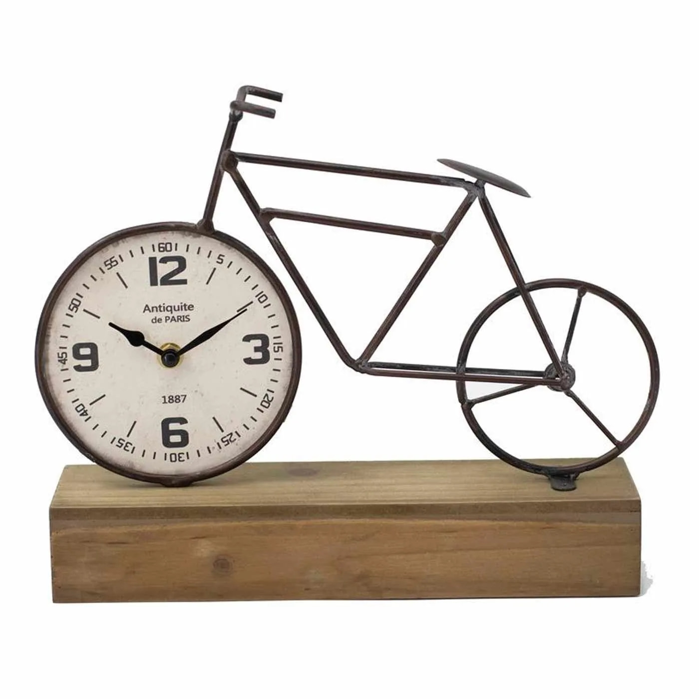 Horloge de table vélo baster métal