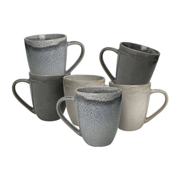 Lot de 6 mugs, ZAO