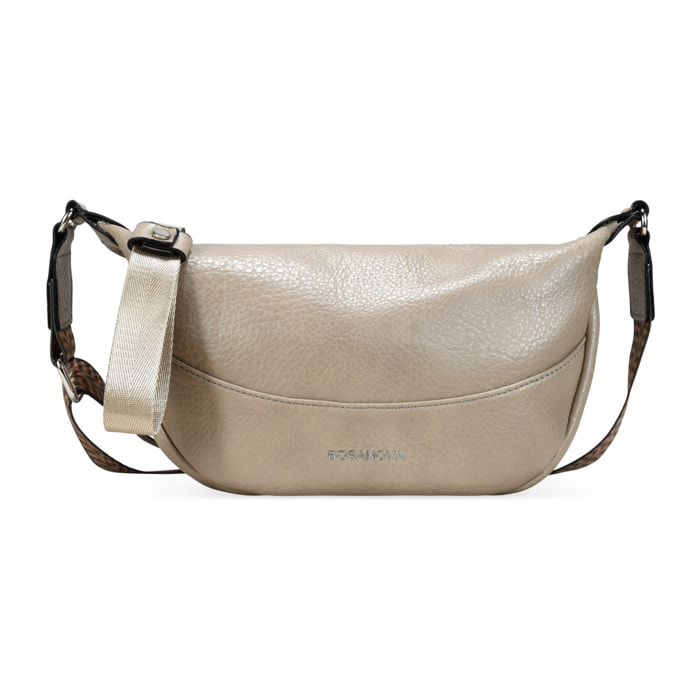 Bolso bandolera piedra con asa de algodón étnica