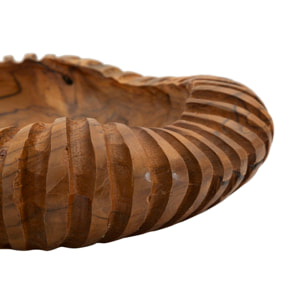 S/TASCHE GERIS IN TEAK RICICLATO CM Ø 29X7 (PEZZI UNICI - NON RIP. IN SERIE)