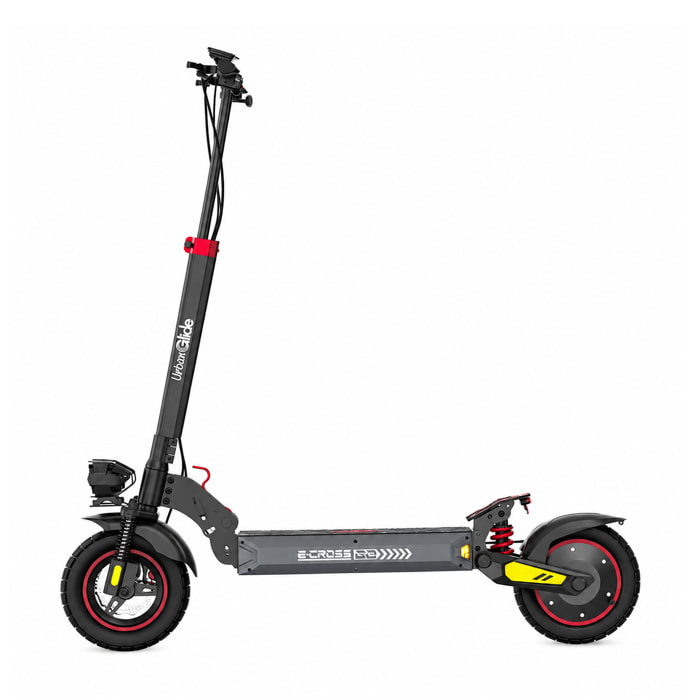Trottinette Électrique Adulte UrbanGlide ECROSS GO - Autonomie Jusqu'a 50 km - Pneu Tubeless 10" - Batterie 54V - Poids 22Kg
