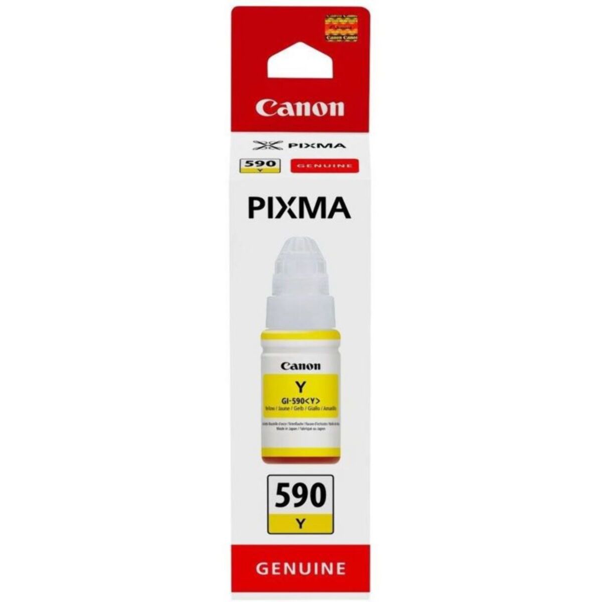 Cartouche d'encre CANON Bouteille d'Encre GI-490 Jaune (Yellow) PIXMA Série G - 0667C001