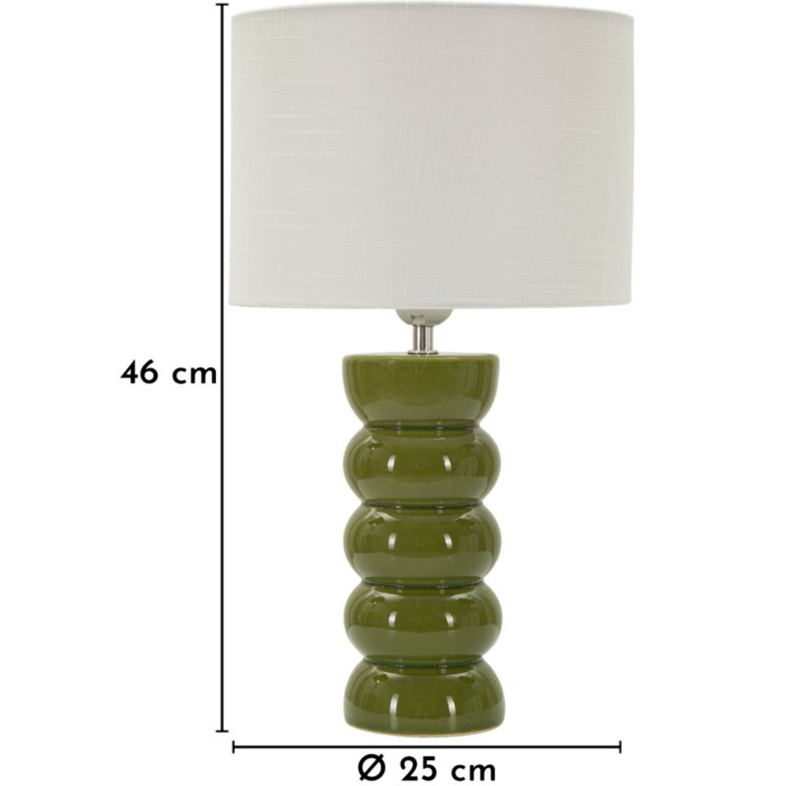 LAMPADA DA TAVOLO TORR VERDE CM Ø 25X46
