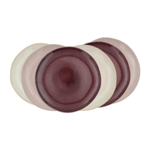 Lot de 6 assiettes à dessert, TERRA