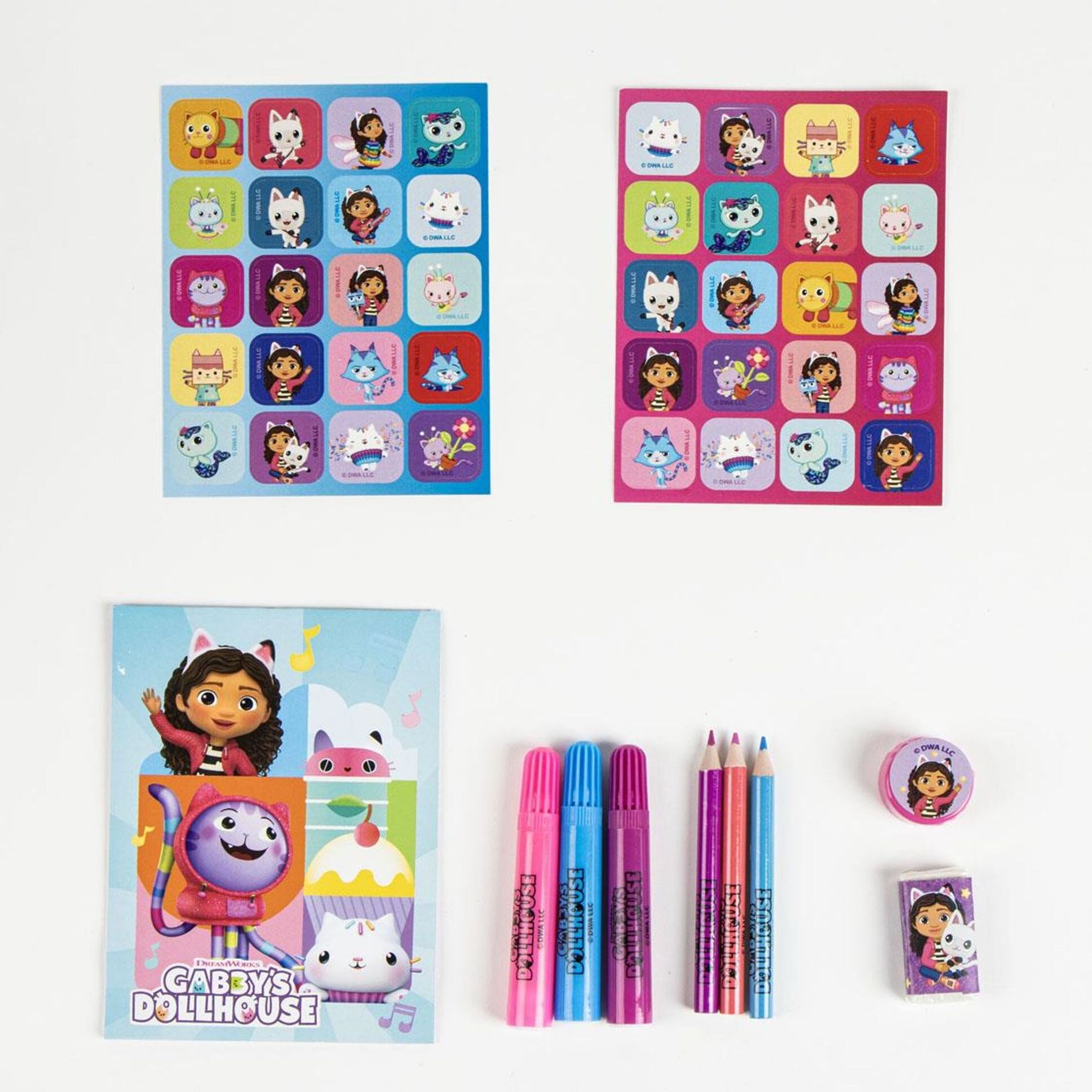 Set Papelería Coloreable Trolley Gabby´S Dollhouse
