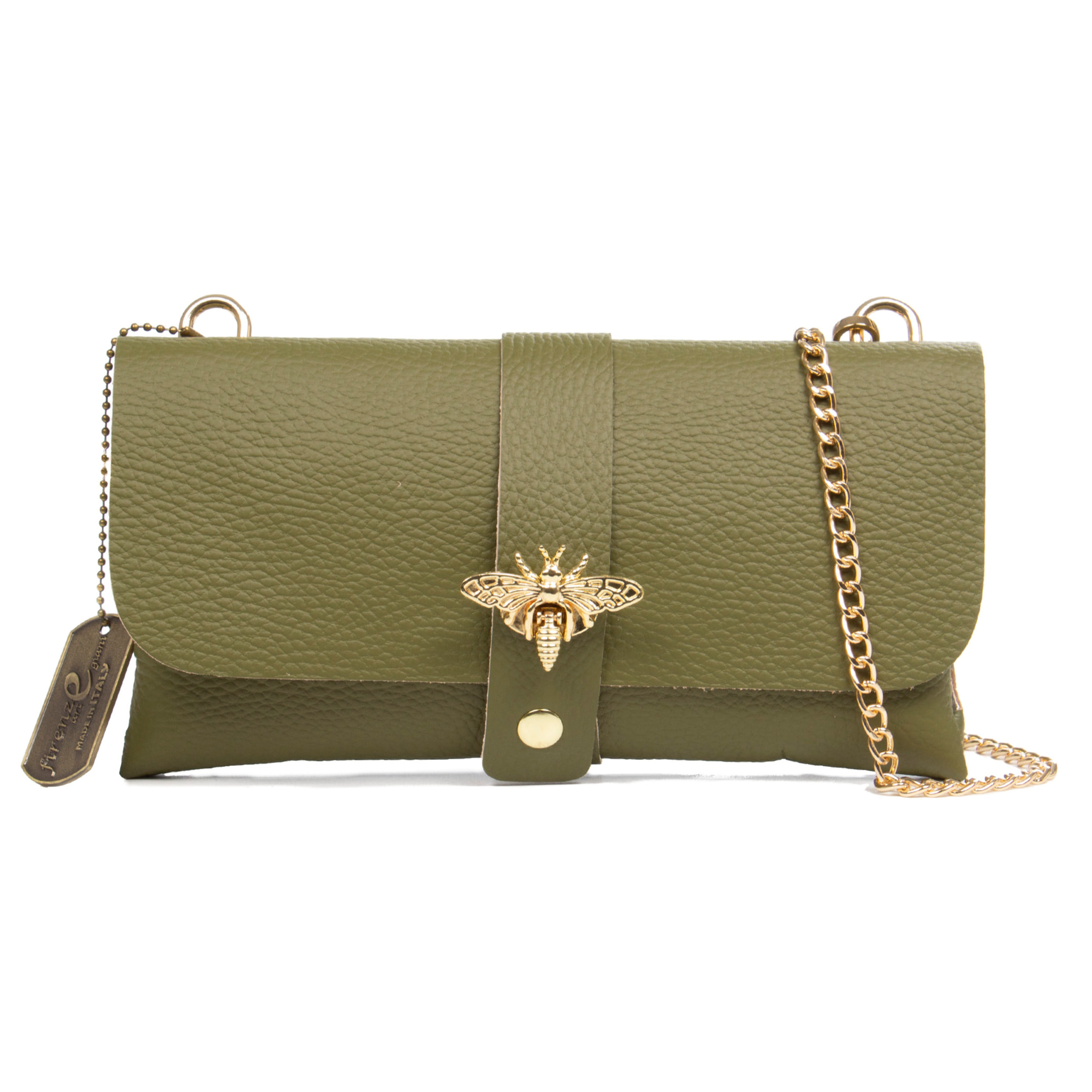 Amaseno bolso bandolera mujer. Piel auténtica Dollaro.