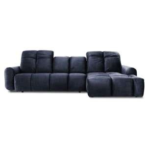 Canapé d'Angle Droit Tissu Anacapri, 3 Places, Repose-têtes Ajustables, Style Contemporain