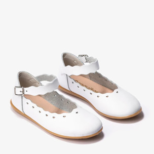 Ballerine da bambina con fibbia bianca