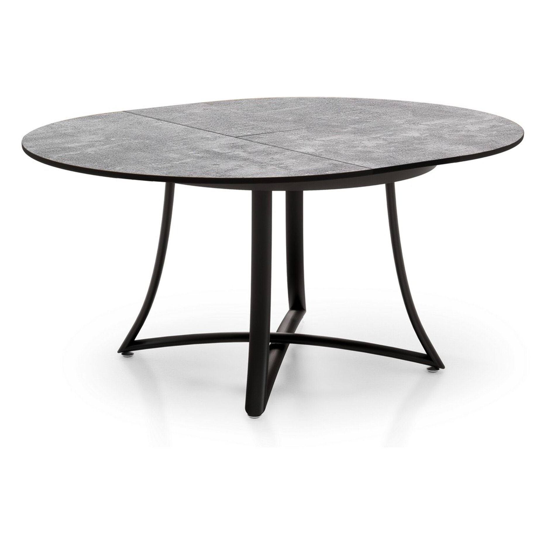 Oresteluchetta Tavolo rotondo allungabile MALMO CEMENTO