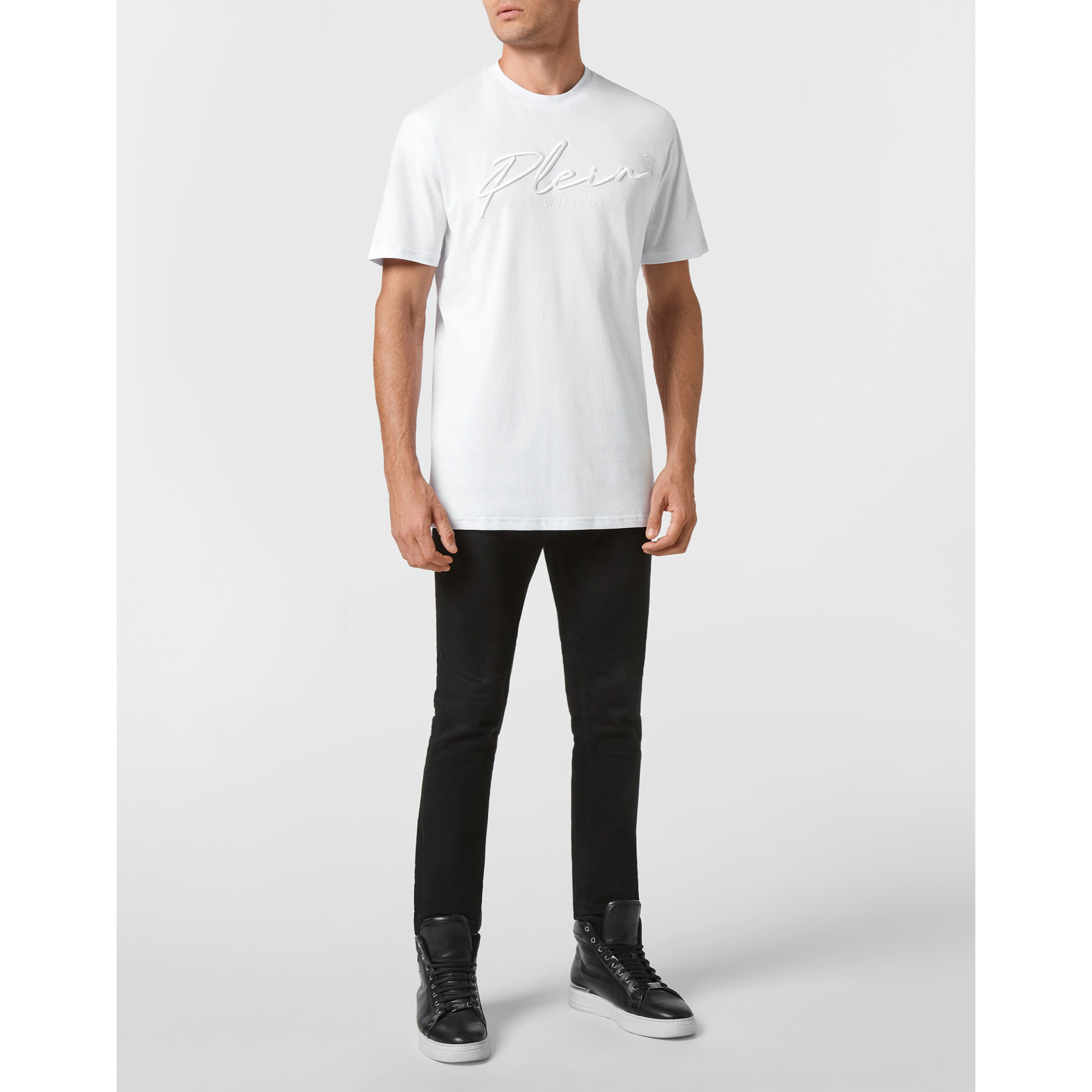 PHILIPP PLEIN T-Shirt Round Neck SIGNATURE