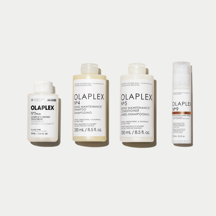 OLAPLEX N°3 Plus Hair Perfector + N°4 Bond Maintenance Shampoo + N°5 Bond Maintenance Conditioner + N°9 Bond Protector Nourishing Hair Serum
