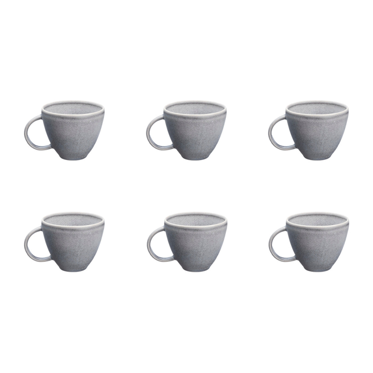 Mug STONE 25cl - 6 pièces - Gris lune