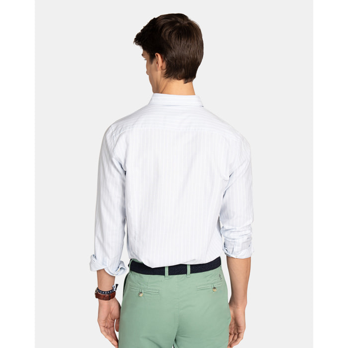 CAMISA SHORELINE STRIPED OXFORD
