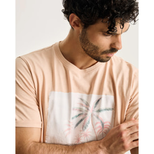 Camiseta Manga Corta Rosa - Motodean