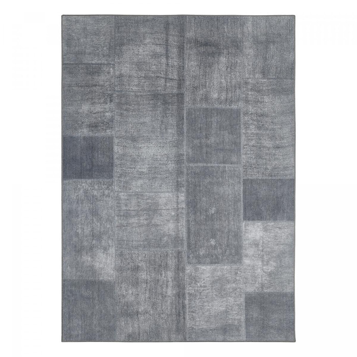 Tapis salon et chambre tissé motif faux uni NEDO