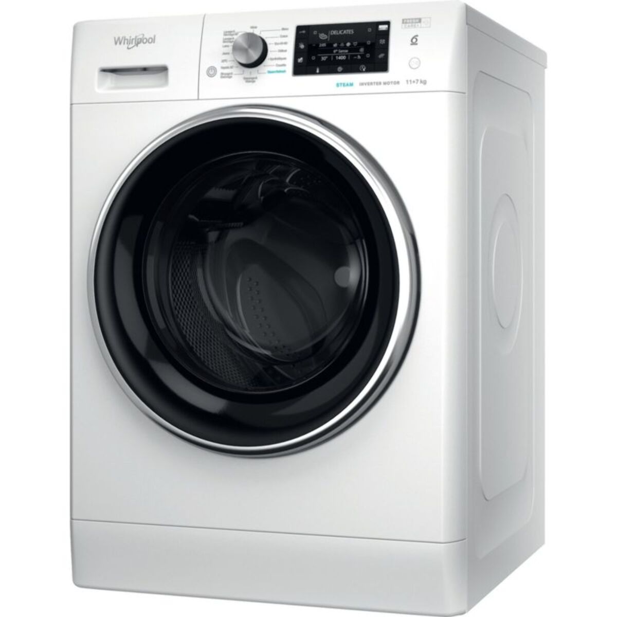 Lave linge séchant hublot WHIRLPOOL FFWDD1176258BCVFR