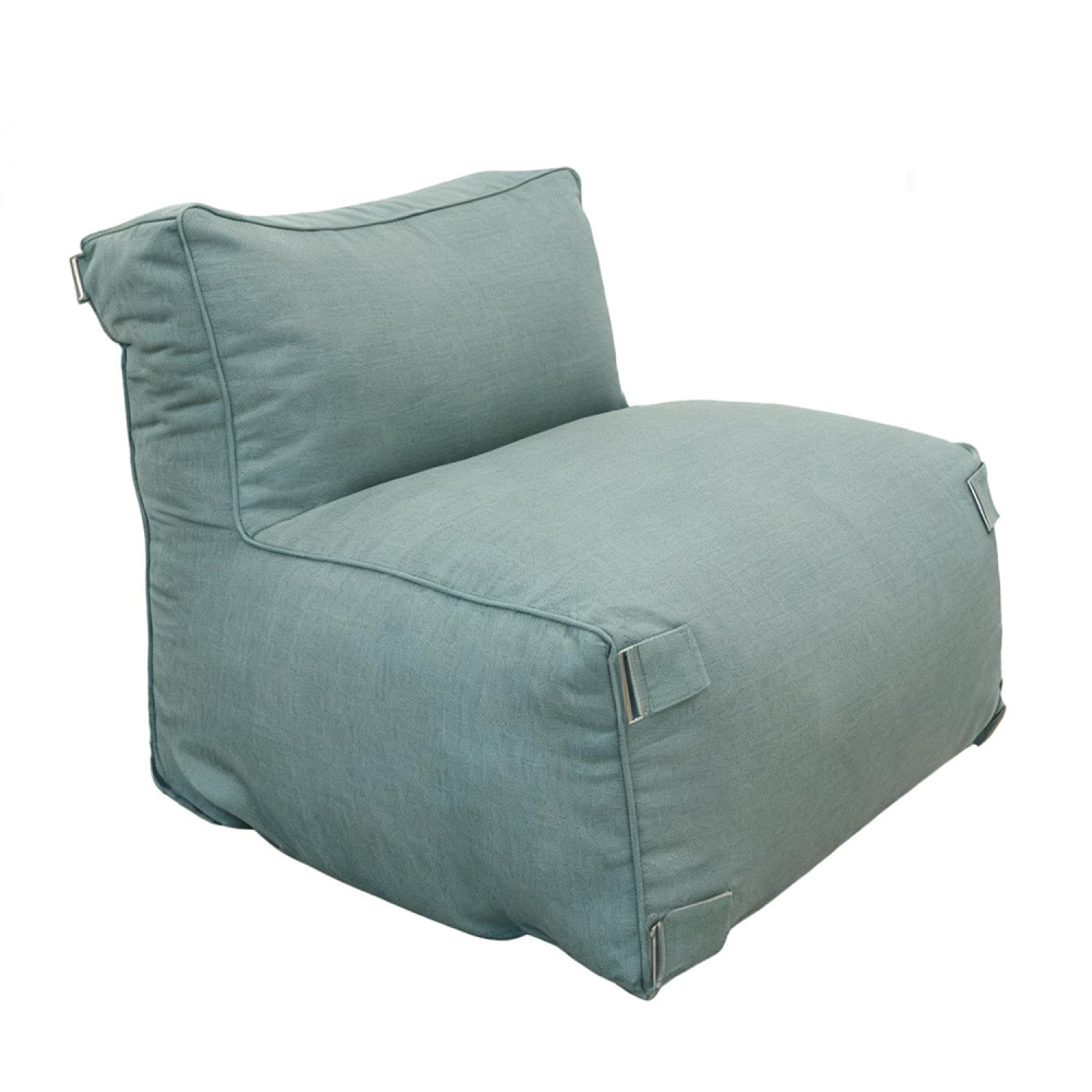 VERONE Salon de jardin modulable 4 places vert en tissu déperlant