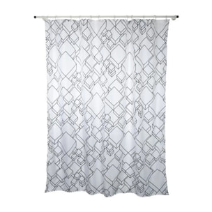 Rideau de douche Polyester PEER 180x200cm Blanc Spirella