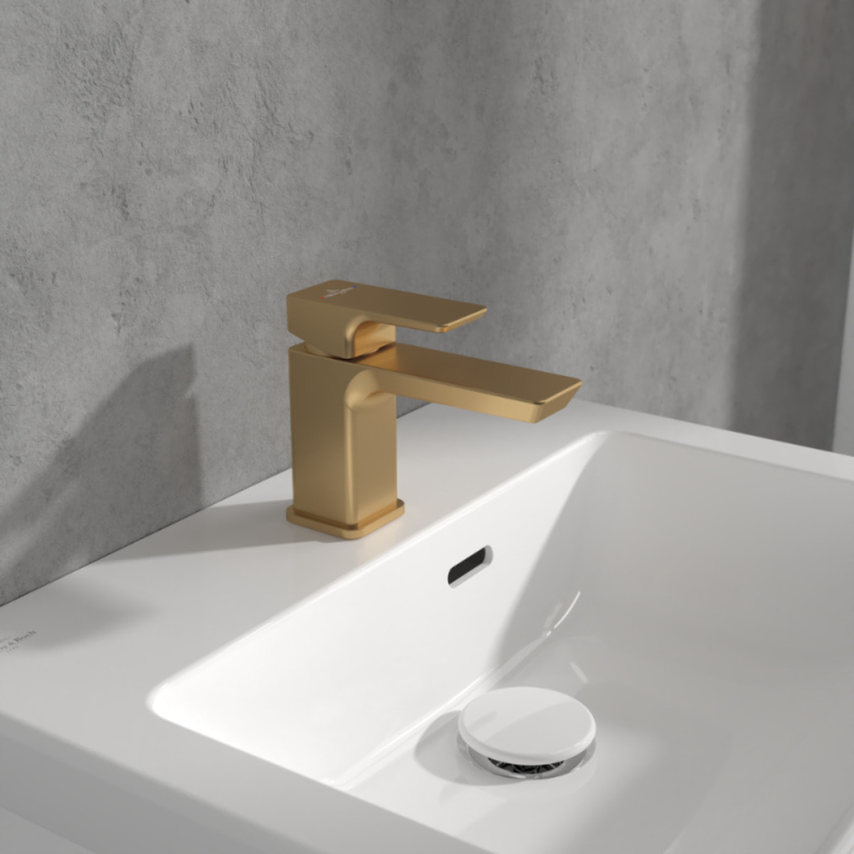 Robinet lave-mains VILLEROY & BOCH Subway 3.0 eau froide Or brossé