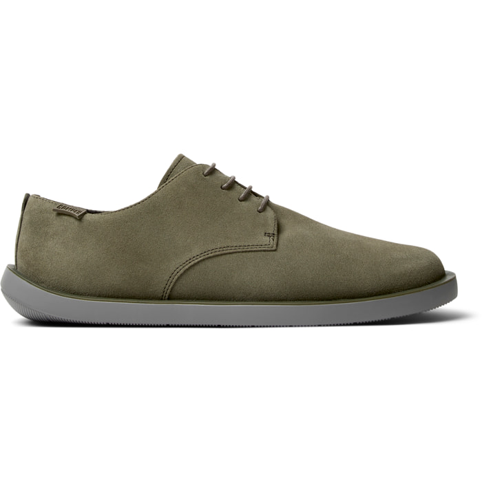 Scarpe stringate - CAMPER Wagon - Verde - Pelle scamosciata