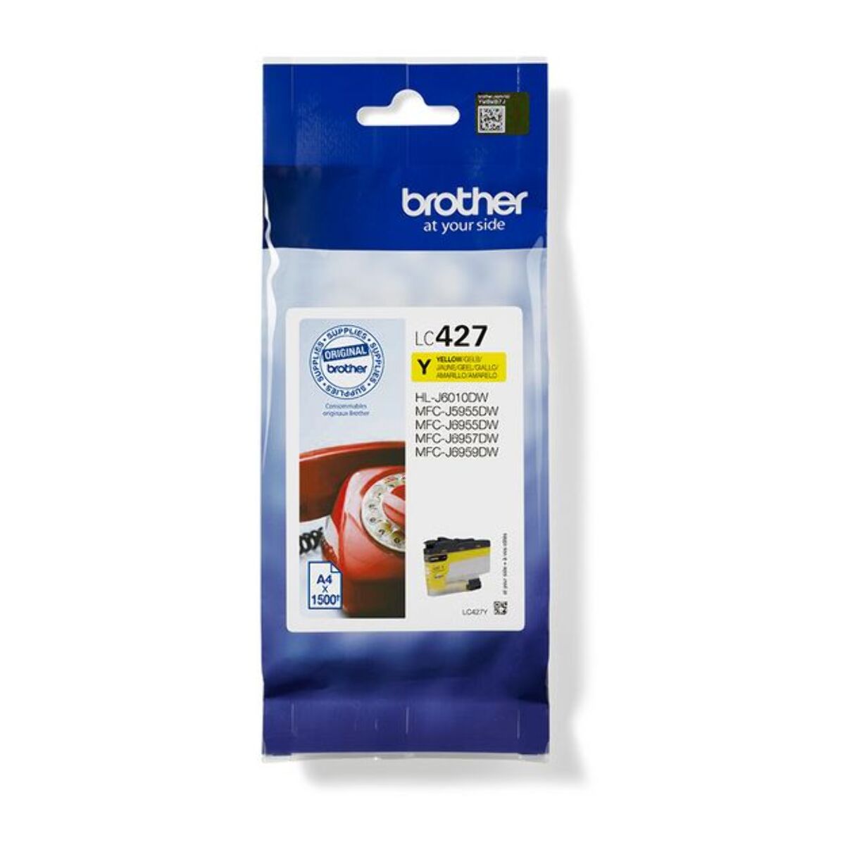 Cartouche d'encre BROTHER Originale LC427 Jaune (Yellow) Standard - LC427Y