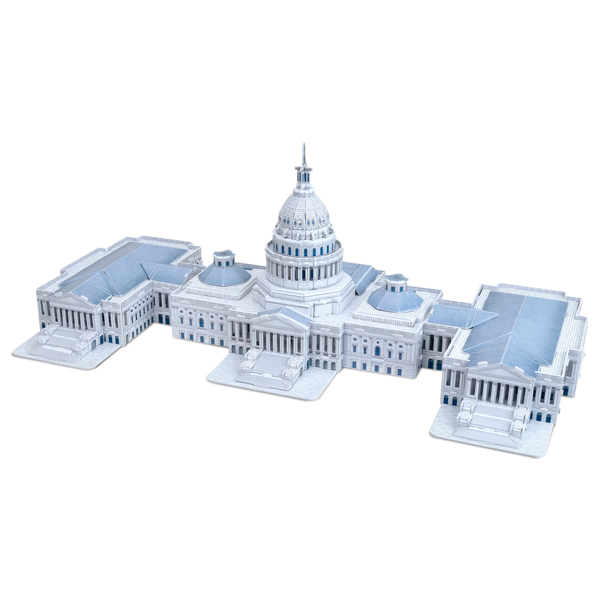 Puzzle 3D del Campidoglio negli Stati Uniti. Comprende 132 pezzi che puoi assemblare senza bisogno di attrezzi o colla. Raccomandato per i bambini sopra i 3 anni.