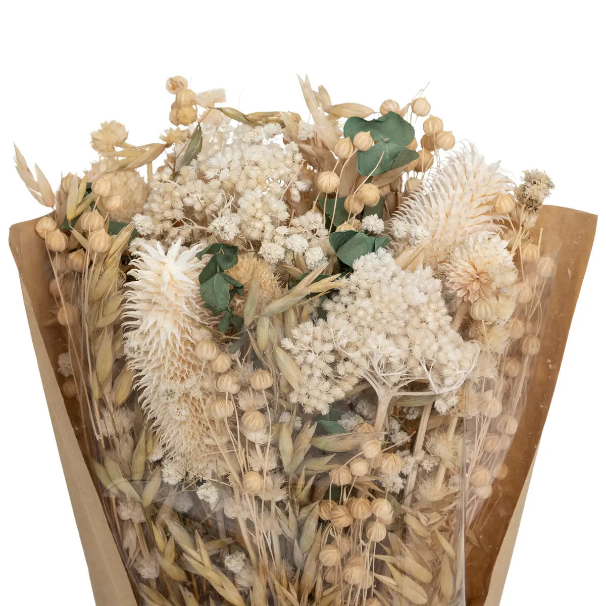 Bouquet fleurs séchées "Chardon" H48cm