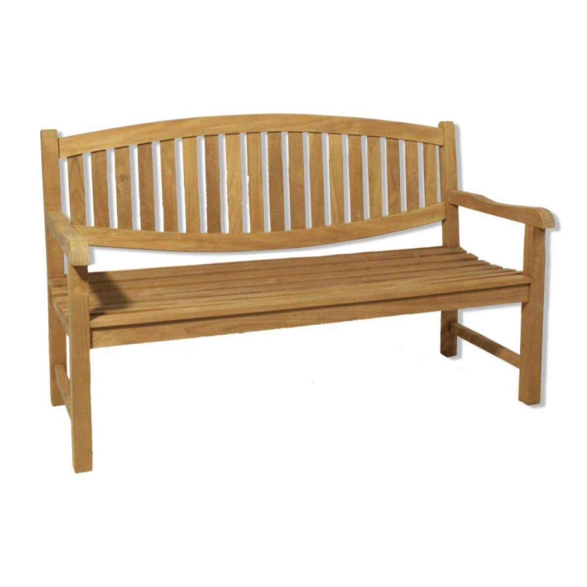 HARRIS - Banc de jardin ovale en bois Teck