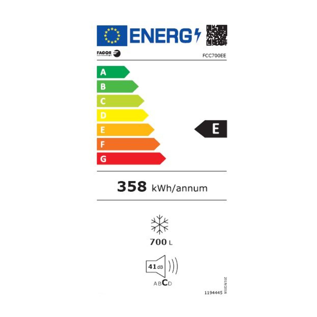 Congélateur coffre FAGOR FCC700EE