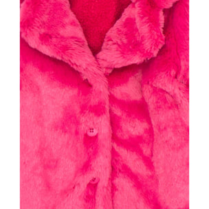 Abrigo pelo fucsia