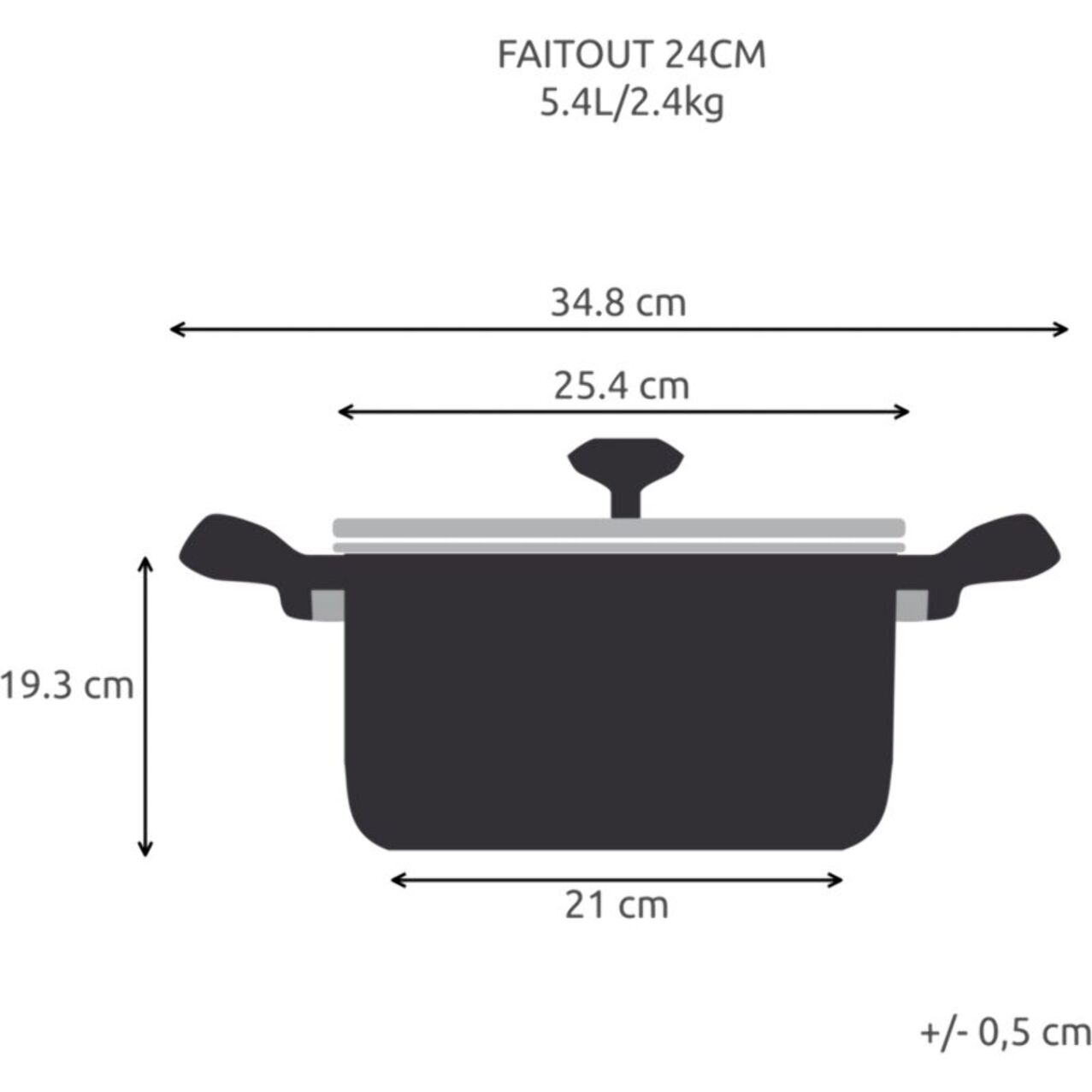 Faitout LAGOSTINA Desideria 24cm