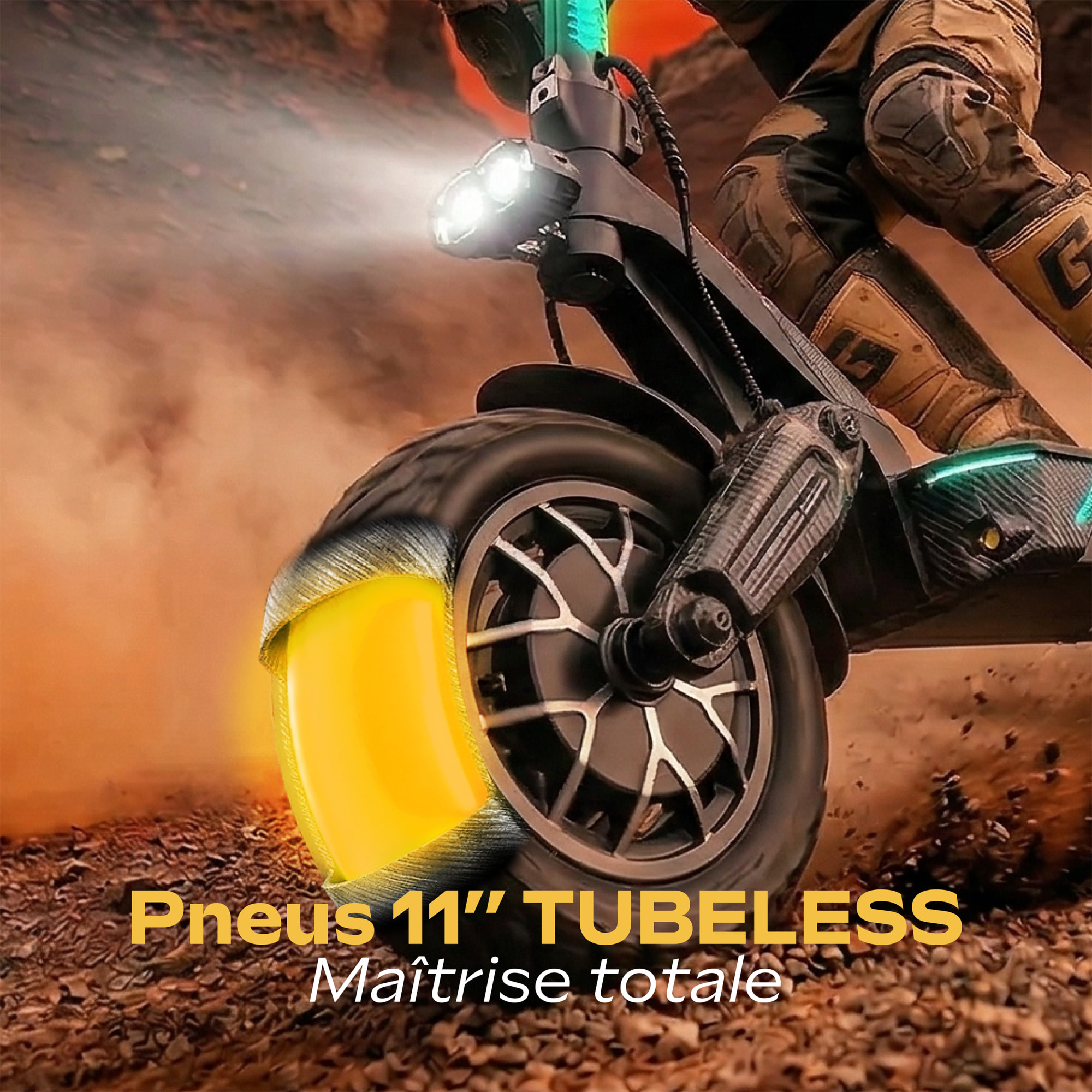 Trottinette Électrique Adulte UrbanGlide EON X AIR – Autonomie 100km – Batterie 52V/20Ah – Pneus 11" Tubeless – Poids 33,5kg