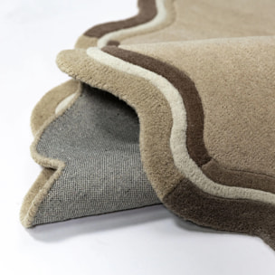 Tapis en laine rond LOIS SCALLOP