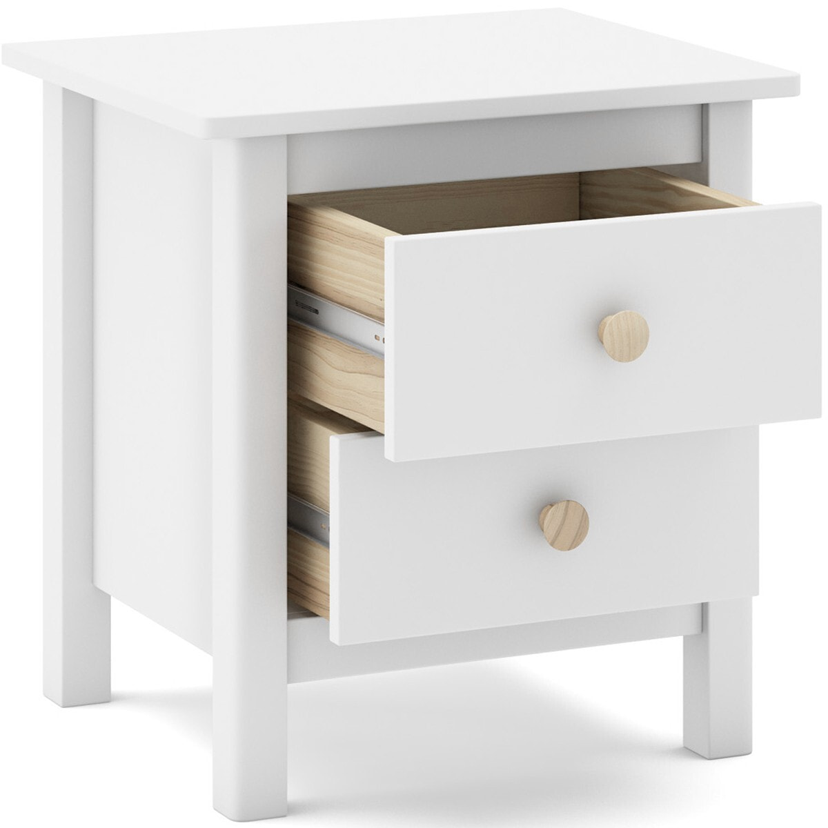 Table de chevet enfant 2 tiroirs en bois - MELVIN