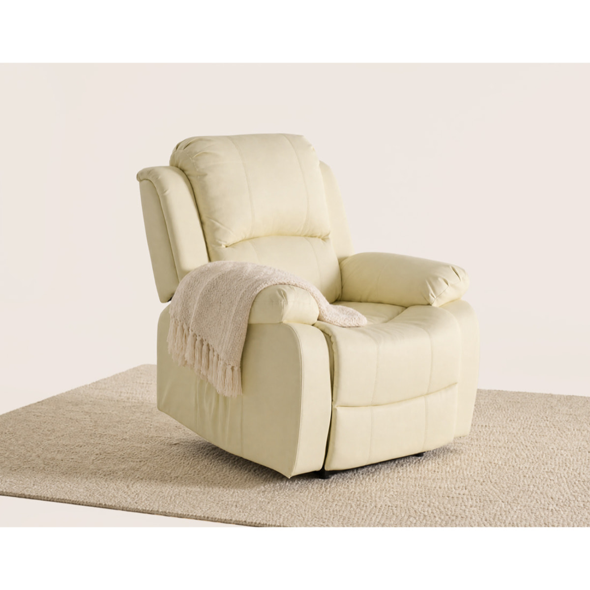 Armand - fauteuil relax électrique en simili - Beige
