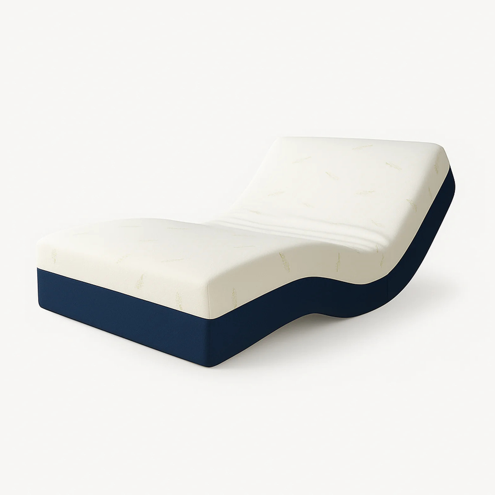 Ensemble literie orthopédique électrique à lattes & matelas mémoire de forme 17cm | Sommier lattes réglables | Moteur et Télécommande inclus