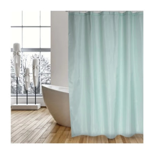 Rideau de douche Polyester EVERGREEN 180x200cm QUALITà PREMIUM Vert - Anneaux inclus MSV