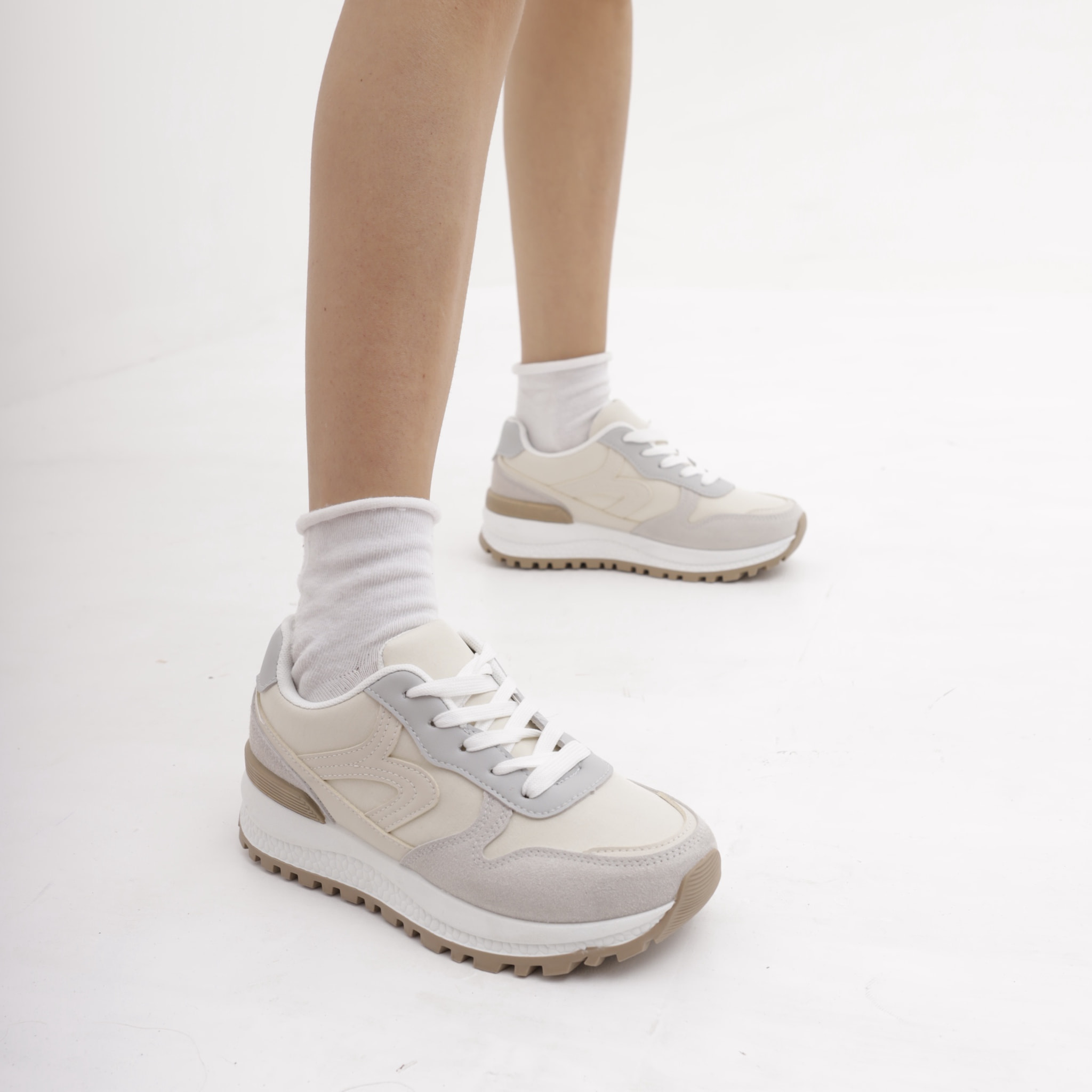 SNEAKERS RUNNING TECH CHOCOLA' GRIGIO