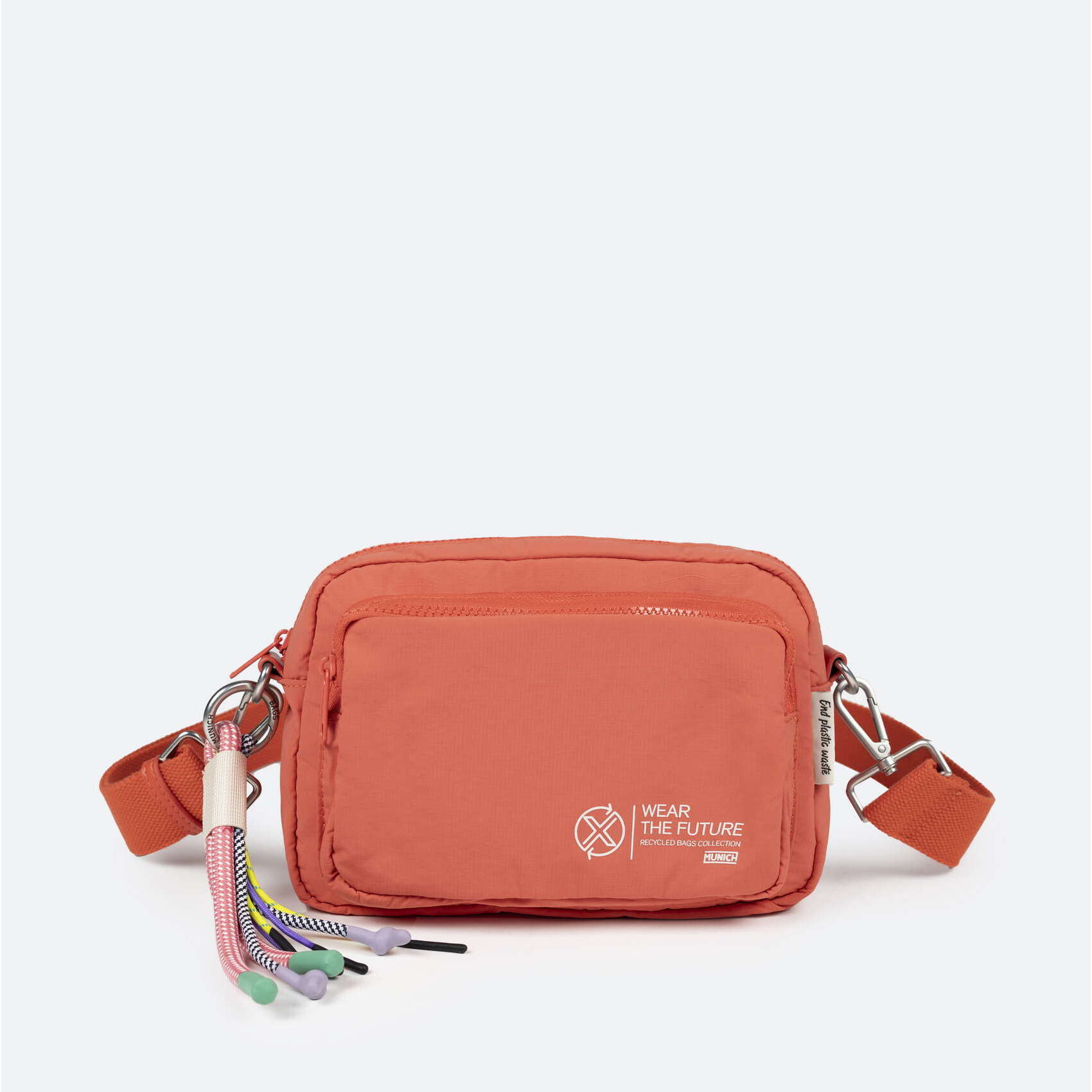 BOLSO DEEP RECYCLED CROSSBODY CAMERA C/CORAL