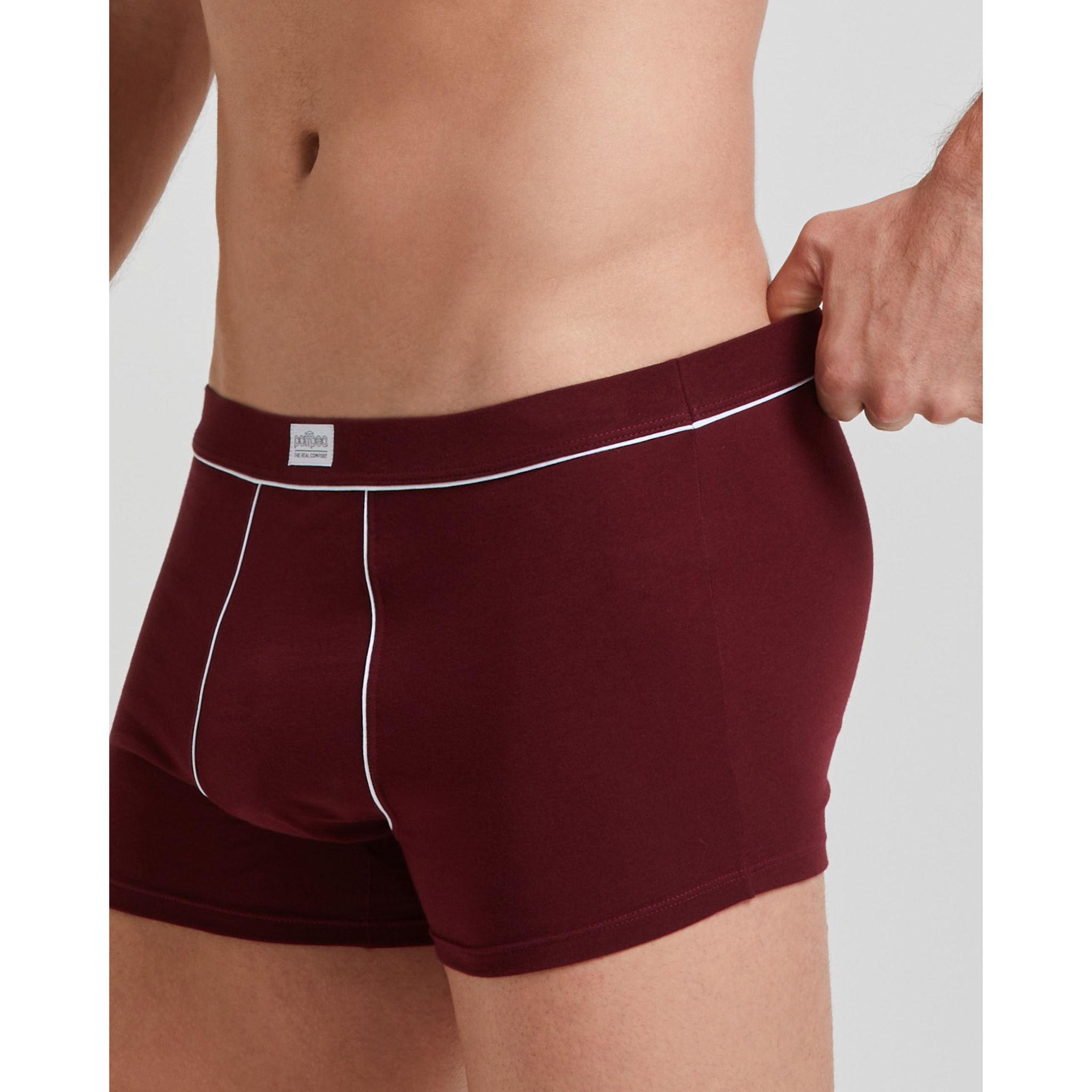 Boxer cotone con dettagli a contrasto