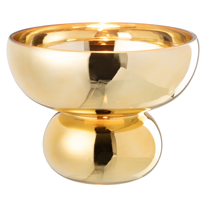 J-Line photophore Sur Pied Arrondi - verre - or - Ø 23 cm