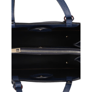 Borsa a mano da donna Made in Italy - Modello Novara Ultra - 100% pelle - 28.0 x 21.0 x 12.0 cm