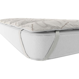 TOPPER CASHMERE Trapuntato, con Elastici, Microfibra, Made in Italy